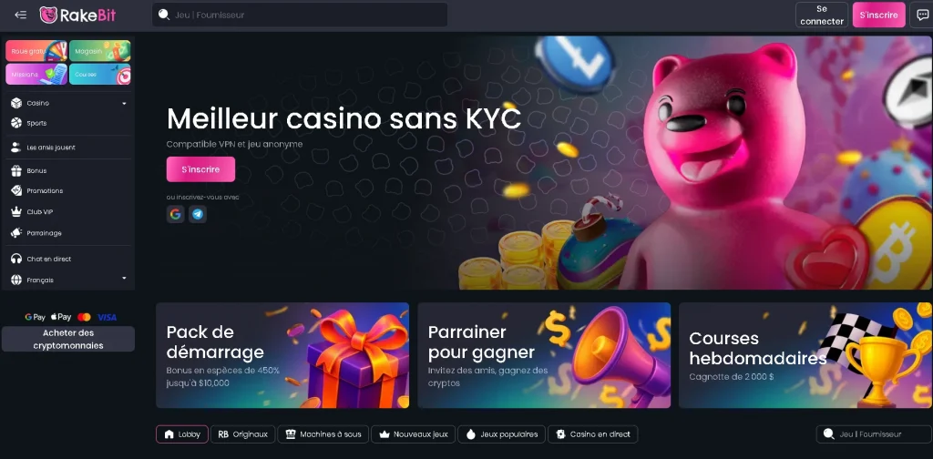 Jeux disponibles dans un Crypto casino